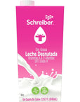 Schreiber Skim Milk Shelf Stable Milk Low Fat with Vitamin A  D 32 oz 6 Pack