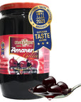 Nappi 1911 Amarena Cherries 2 lb 890 g Cocktail Cherries Red Italian Cherry for Premium Cocktails and Desserts Superior Taste Award Winning 2022 Amarena Golden in Syrup