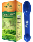 Pack of 1 Vedic Karela Juice Bitter Gourd 500ml 169 Fl Oz Miras Trademark 2in1 Measuring Spoon Included