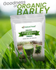 Z Natural Foods Organic Barley Grass Juice Powder AntioxidantRich Organic Grass Powder for Overall Well Being 100 Natural Superfood GlutenFree NonGMO 1 Lb