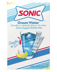 Sonic Ocean Water Singles To Go Drink Mix  6 Boxes  36 Sticks  Zero Sugar  Low Calorie  36 Total Servings