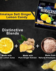 Big Foot Himalaya Salt Candy Pack of 12 Ginger Lemon