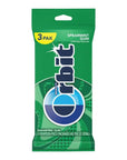 ORBIT Spearmint Sugarless Chewing Gum 3 Packs of 14Pieces 42 Total Pieces