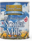 Country Cream 100 Real Instant Nonfat Powdered Milk 496 OZ