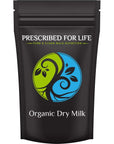 Prescribed For Life Organic Dry Milk Powder  USDA Grade A Whole Milk rBST  rBGH Free Non GMO Kosher  Shelf Stable Whole Milk Powder 12 oz  340 g