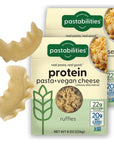 Pastabilities Protein Pasta and Vegan Cheese Mac and Cheese Ruffles Pasta 8 oz Pack of 2 Packaging May Vary High Protein 22g of Protein Low Carb Plant Based Non GMO Certified