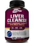 NutriFlair Liver Cleanse Detox & Repair Supplement with Milk Thistle, Turmeric, Dandelion, Artichoke Extract, Berberine HCL, Ginger - Liver Support and Liver Health, Non-GMO Pills, 60 Veggie Capsules