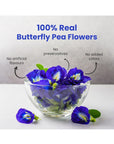 BLUE TEA  Butterfly Pea Flower  30 Pyramid Tea Bags  SUPER ANTIOXIDENT  Direct From Source  Flower Based  Herbal Tea  Caffeine Free  PlantBased Biodegradable Tea Bag  Pet Jar Packaging