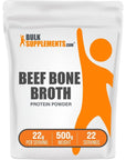 BULKSUPPLEMENTS.COM Beef Bone Broth Protein Powder -  (500 Grams - 1.1 lbs)