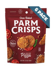 ParmCrisps - Pizza Cheese Parm Crisps, Made Simply with 100% REAL Cheese | Healthy Keto Snacks, Low Carb, High Protein, Gluten Free, Oven Baked, Keto-Friendly | 1.75 Oz (Pack of 6)