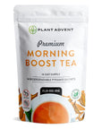 Plant Advent Premium Morning Boost Tea  14Day Tea That Blends Green Tea Rooibos Ginseng Roots Linden Blossom and Rose Petals for a Full Fragrant Cup of Tea to Drink as an Alternative to Energy Drinks