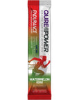 QURE Power Endurance | Alkaline Hydration Mix | Energy & Endurance Athletic Performance Support | Watermelon and Kiwi Flavor | Single Serving Easy Open Stick | 15 Sticks per Box