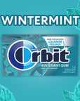 ORBIT Wintermint Sugar Free Chewing Gum, 12 Packs of 14-Pieces (168 Total Pieces)