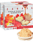 Maple Cookies From Canada 2Pack x 350g Maple Cream Cookies Made From 100 Real Canadian Maple Syrup  In BoomQQ Special Packaging