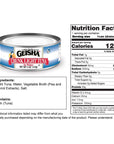 GEISHA Chunk Light Tuna In Water 5ozPack of 24 Canned Skipjack Tuna  No Trans Fat  No Sugar Added  Kosher Certified  Gluten Free  Omega 3  Good Source of Protein