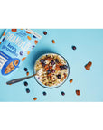 Livlo Keto Nut Granola Cereal - Only 2g Net Carb & Zero Added Sugar - Low Carb, Grain Free & Gluten Free Healthy Snack - Frosted Blueberry, 10.5 oz