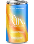 Kin Euphorics Actual Sunshine Rise  Glow Pack of 4  Support Bodys Defense Mechanisms Vitamin C D3 Zinc Collagen Peptides Saffron Turmeric  GlutenFree NonAlcoholic LowCalorie