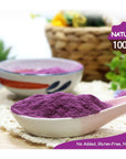 Orgnisulmte Original Purple Sweet Potato Powder 100% Pure Natural Premium Purple Yam Powder for Food Coloring No GMO Vegan Friendly 5.64Oz(160g)