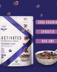 Living Intentions Organic Superfood Cereal  Blueberry Blast  NonGMO  Gluten Free  Vegan Paleo  Kosher  9 Ounce Unit