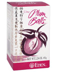 Eden Ume Plum Balls Ume Plum Concentrate and Jinenjo Wild Mountain Yam 300 Quarter Gram Balls 228 oz