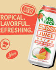 Vita Coco Coconut Juice Mango  Bold Tropical Taste  Natural Electrolytes  Sweet Refreshing Hydration  169 oz can Pack of 12