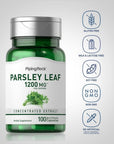 Piping Rock Parsley Leaf Supplement 1200mg | 100 Capsules | Herbal Concentrated Extract Supplement | Non-GMO, Gluten Free