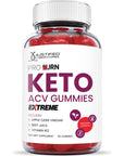 Pro Burn Keto ACV Gummies Extreme Formula 2000MG Vegan Non GMO with Pomegranate Juice Beet Root B12 60 Gummys