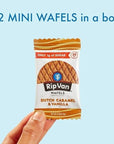 Rip Van Wafels Dutch Caramel & Vanilla Mini Stroopwafels - 32 Pack