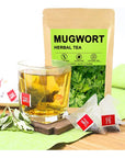 FLOAPE Mugwort Leaves Mugwort Tea 30 Bag Mugwort Herbal Tea Caffeine Free