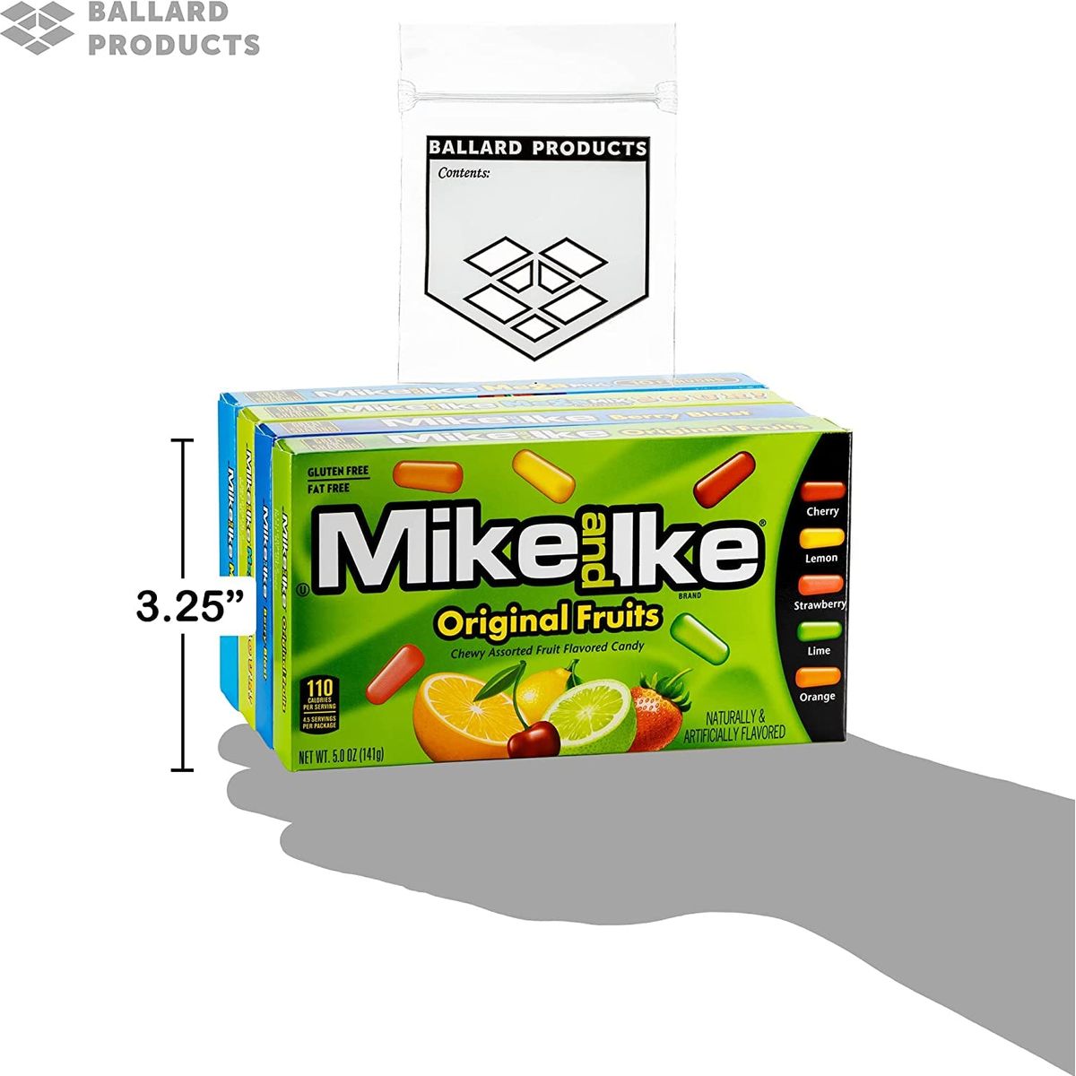 Mike and Ike Movie Theater Chewy Candy Variety  Old Fashioned Candy Bundle with Ballard Products Pocket Bag Berry Blast MegaMix Original Fruits MegaMix Sour