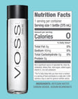 VOSS Sparkling Water From Norway Naturally Pure For A Crisp Refreshing Taste 375 Ml Glass Bottled Water 127 Fl Oz Pack Of 9