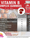 Sugar Free Vitamin B Complex Gummies - Vitamin B12, B7, B6, B3 (Niacin), B5, B8, B9 (Folate)- Third Party Tested- Prenatal, Vegan Diet, Older Adults - B Complex Vitamin Supplement- Two Month Supply