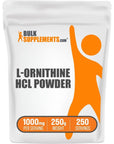 BulkSupplements.com L-Ornithine HCl Powder - 250 Servings (250 Grams - 8.8 oz)