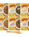 Tasty Bite Indian Madras Lentils Kashmir Spinach Vegetable Tikka Masala Bombay Potatoes Punjab Eggplant and Channa Masala 10 Ounce Pack of 6  with Make Your Day Mini Spatula