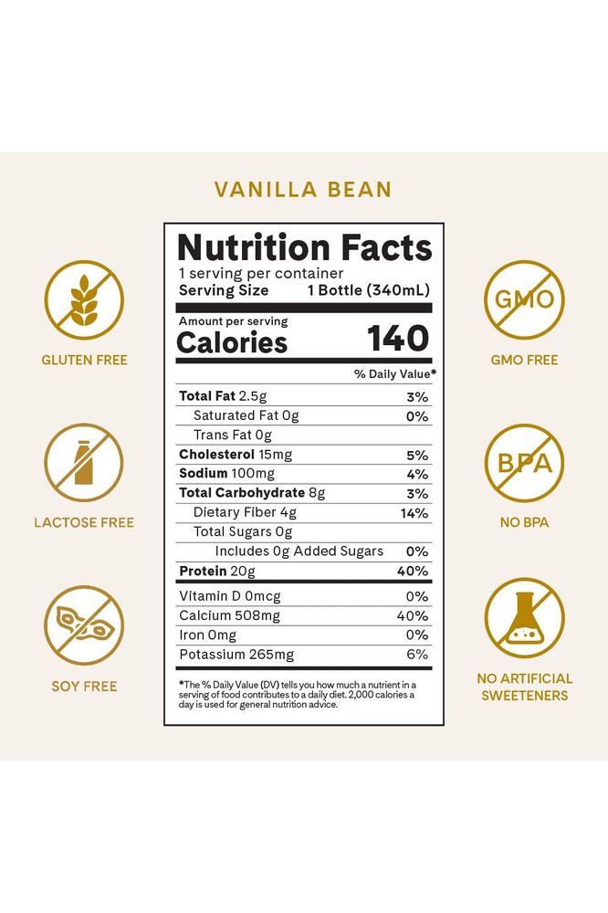 Iconic Protein Drinks - Vanilla Bean (12 Pack)