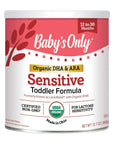 Baby's Only Organic Sensitive LactoRelief with DHA & ARA Toddler Formula, 12.7 Oz (Pack of 6) Non-GMO, USDA Organic, Clean Label Project Verified, Lactose Sensitivity,12.7 Ounce (Pack of 6)