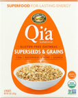 Qia Superfood Organic Hot Oatmeal  Superseeds and Grains  2 Boxes with 6 Packets Each Box 12 Packets Total