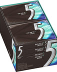 Wrigley's (10 Pack) 5 GUM React Mint Gum Sugar Free Chewing Gum Bulk, 15 Stick Box