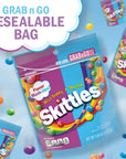 SKITTLES Wild Berry  Tropical Mash Up Summer Chewy Candy Grab N Go 9 Oz Resealable Bag  8 Count