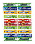 Wrigleys Chewing Gum Assortment 40 Packs  8 packs of Each 5 Flavors Doublemint Spearmint Juicy Fruit Big Red Winterfresh Bulk Gum