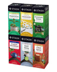 Stash Tea Variety Pack Timeless Classic with Stash Chai Spice Chamomile Premium Green English Breakfast Black Peppermint  Early Grey Tea 6 Flavor Assorted Tea Collection  30 Tea Bags Each Total 180 Tea Bags Individually Wrapped with eRaiyan Sticker