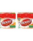 Boost Original Balanced Nutritional Drink Nutritional Energy with Protein and Vitamins  Minerals Peaches  Creme 6 Count Pack of 2