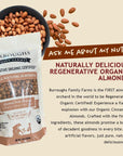 Burroughs Family Farms 3 LB Regenerative Organic All Natural Almonds  GlutenFree NonGMO Paleo Keto Almonds  GuiltFree Delight Packed with Nutrient Rich Goodness  High in Protein and Nutrient Density All Natural Satisfaction Pack of 1