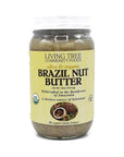 Living Tree Community Foods - Alive & Raw Organic Brazil Nut Butter - Nut Butter Made in Small Batches & Always Fresh - 16 Ounce Jar