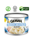 GEISHA Water Chestnuts Sliced 8OZ Pack of 12 Water Chestnuts  Kosher Certified  No Salt  Sugar added  Gluten FreeLess than 100 Calories per Container