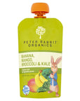 Pumpkin Tree Peter Rabbit Organics, Banana, Mango, and Kale, 4 Squeeze Pouch, Mango, Broccoli & Kale, 4.4 Ounce (Pack of 10)