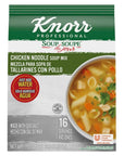 Knorr Professional Soup du Jour Chicken Noodle Soup Mix No added MSG 0g Trans Fat per Serving Just Add Water 133 oz Pack of 4