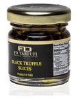 FD TARTUFI Black Truffle Slices 30g 105oz  Tuber Aestivum Gourmet Food  Condiments  non gmo  Made in Italy  Mushrooms  Truffles  Kosher  Olive Oil