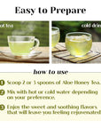 ALOETIME Aloe Honey Tea Refreshing Herbal Caffeine Free Healthy Aloe Vera Tea 1764 fl oz500g