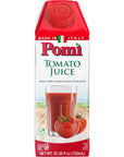 Pomì Tomato Juice  Made from 100 Fresh Italian Pomi Tomatoes  Low Sodium Tomato Juice  Gluten Free Vegetable Juice  Low Sodium Vegetable Juice  2536 fl oz Pack of 1